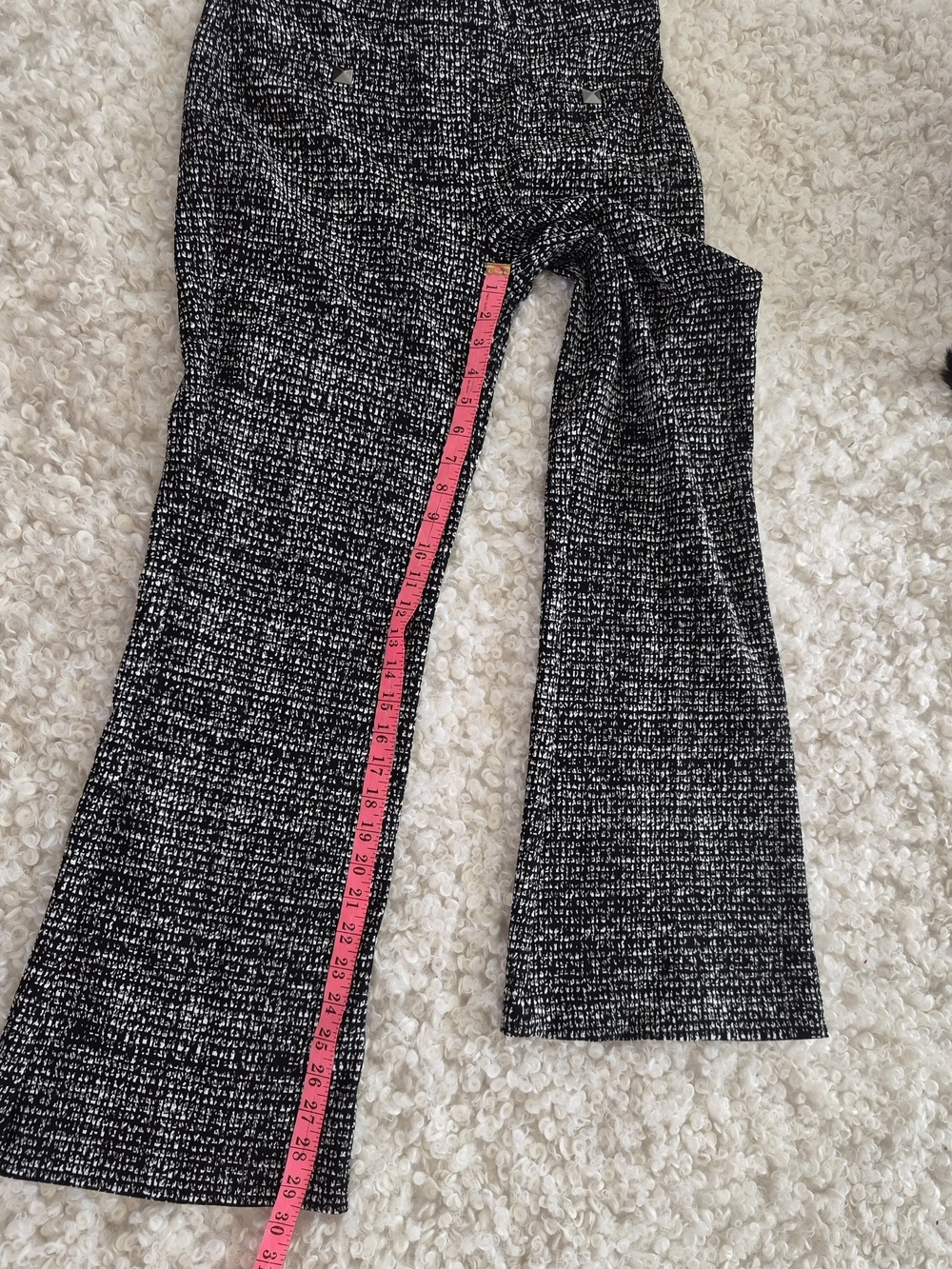 Joseph Ribkoff Tweed Knit Pants 8 Dark Academia Coquette Crop Wide Leg Trousers - Picture 12 of 16